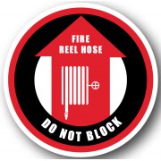 DuraStripe rond veiligheidsteken / FIRE REEL HOSE DO MOT BLOCK